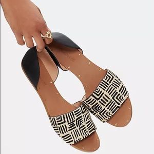 Madewell Thea Sandal in Printed Calf Hair